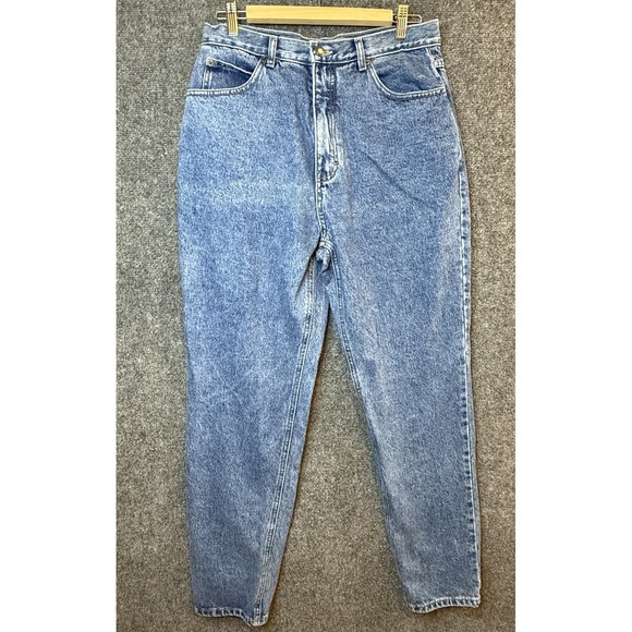 Bugle Boy Denim - Bugle Boy Womens Size 14 Long Blue Denim Jeans Vintage High Rise Straight Leg